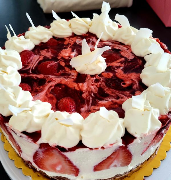 German Strawberry Cheesecake